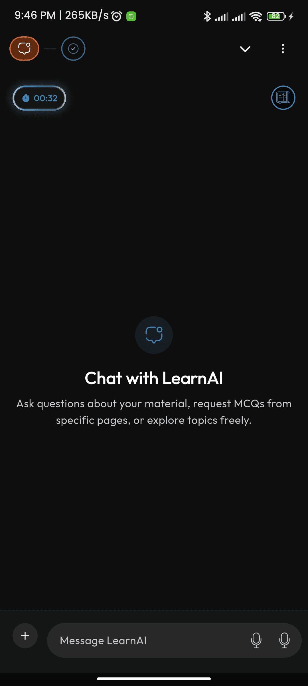 Screenshot from the app